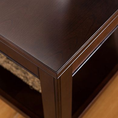 Leick Furniture Chocolate Cherry Finish 1-Drawer End Table