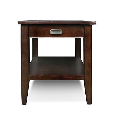 Leick Furniture Chocolate Cherry Finish 1-Drawer End Table