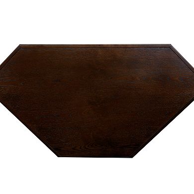 Leick Furniture Chocolate Oak Finish Corner Computer Desk
