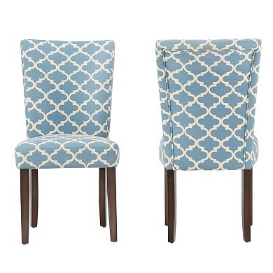 HomeVance 2-piece Salma Moroccan Trellis Side Dining Chair Set