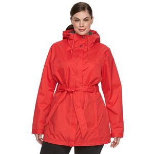Plus Size Columbia Spring Run Hooded Trench Jacket