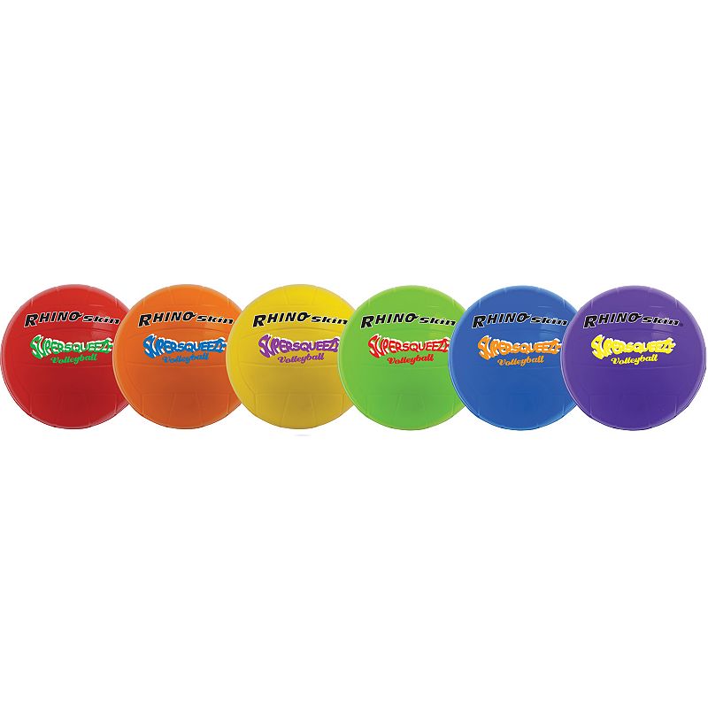 Champion Sports 6-pk. Rhino Skin Super Squeeze Volleyball Set, Multicolor