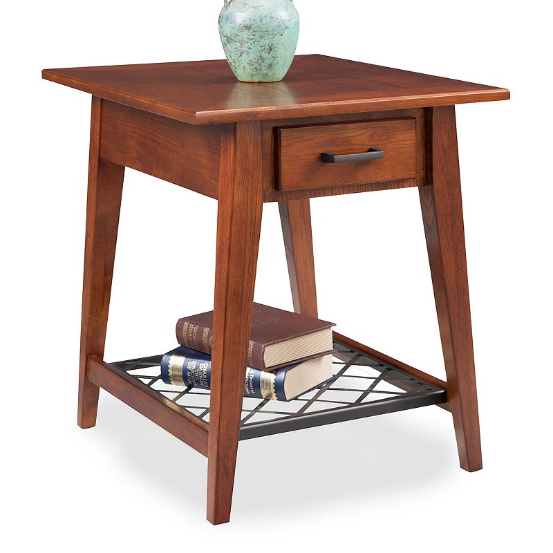 Leick Furniture Westwood Oak Finish 1-Drawer End Table, Other Clrs