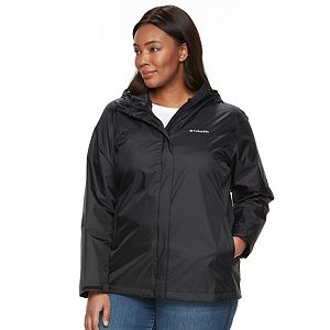 Plus Size Columbia Grey Skies Waterproof Jacket