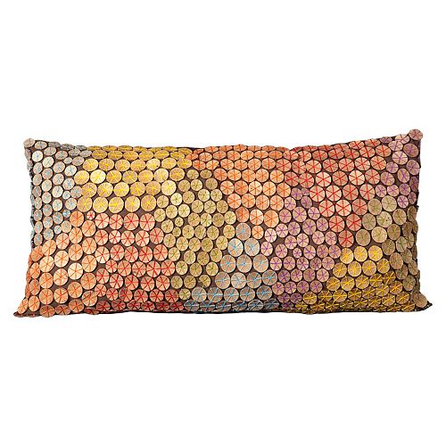 Mina Victory Oblong Button Throw Pillow