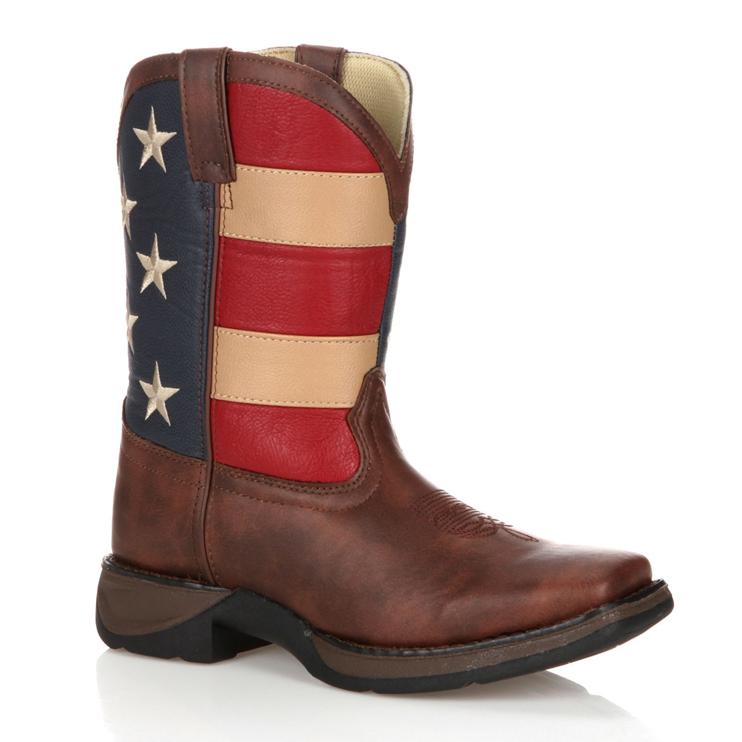 camo american flag boots