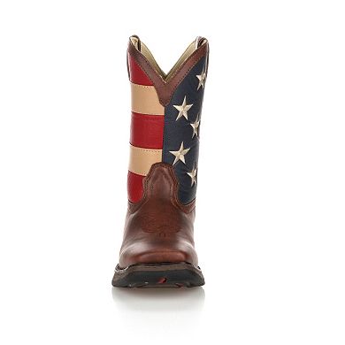 Lil Durango Kids' American Flag 8-in. Western Boots