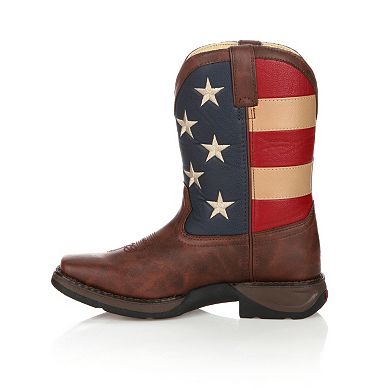 Lil Durango Kids' American Flag 8-in. Western Boots