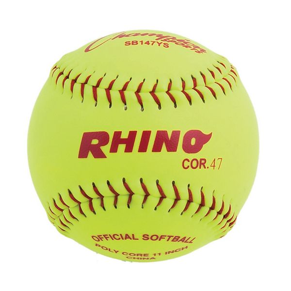 Champion Sports 11" Synthetic Leather Cover Softball 47 Poly Core- One Dozen