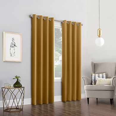 Sun Zero 1-Panel Ludlow Blackout Grommet Window Curtain