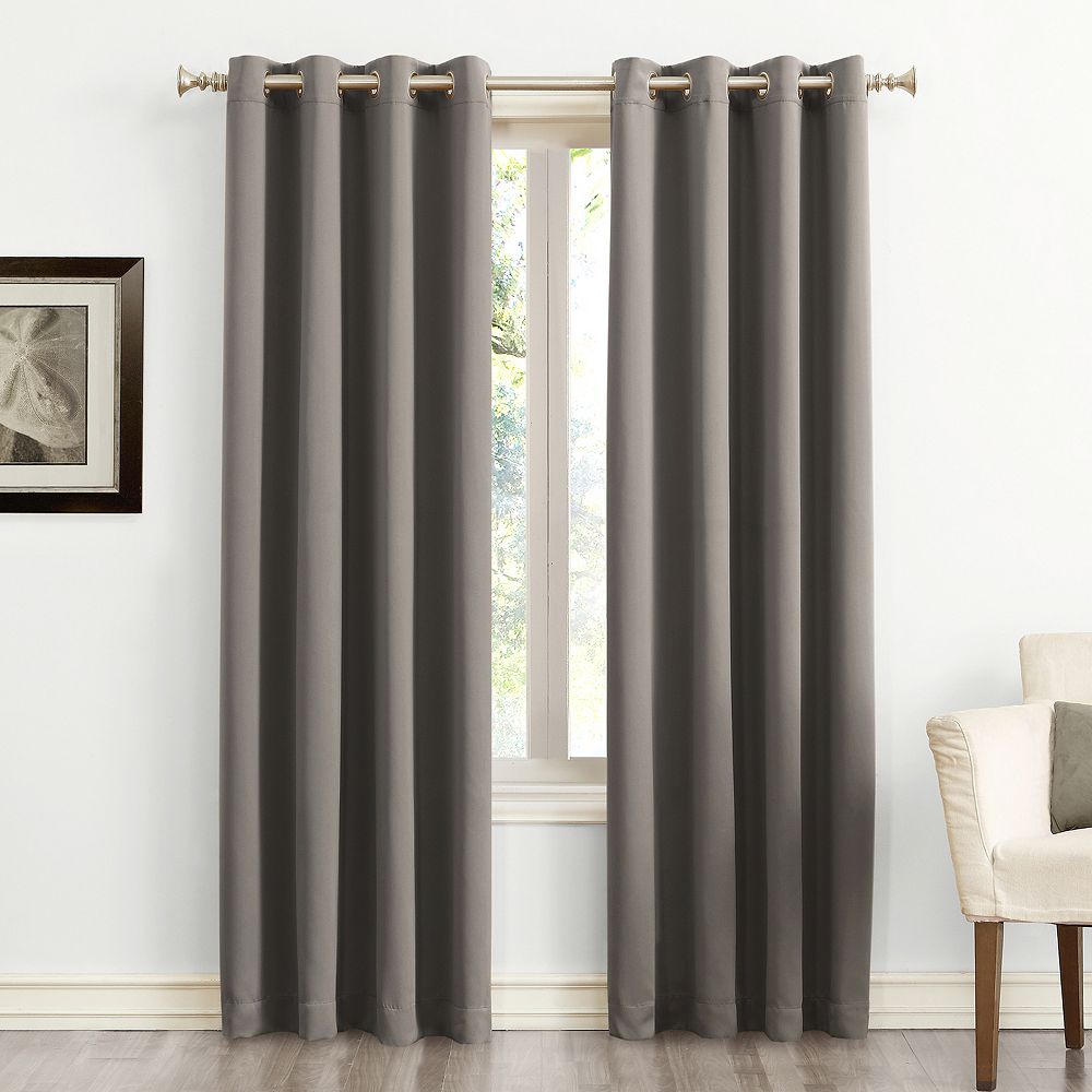 Sun Zero 1-Panel Ludlow Blackout Grommet Window Curtain