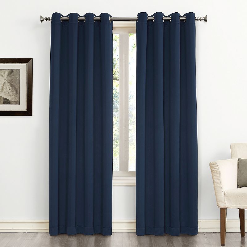 Sun Zero Saxon 54" x 108" Blackout Curtain Panel
