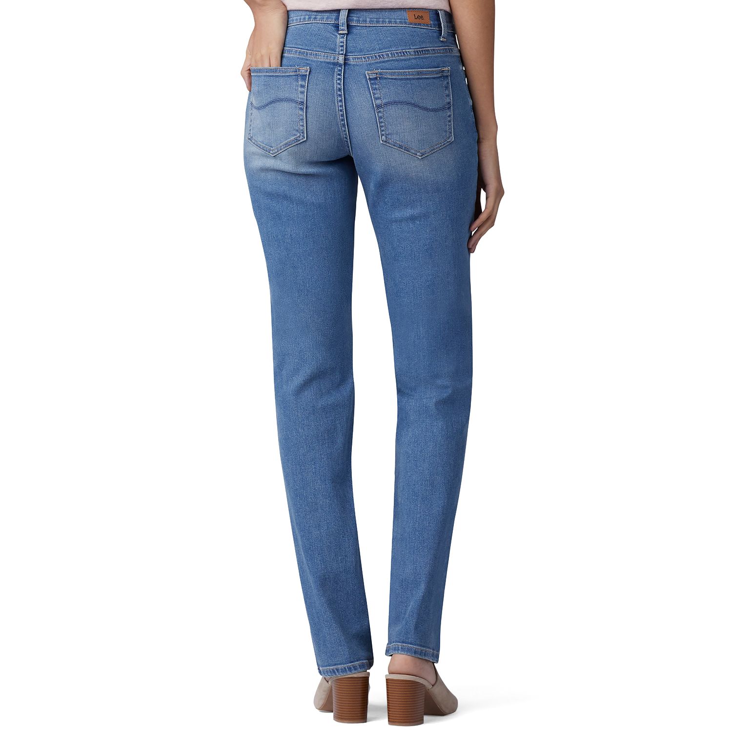 Vintage Lee Women's High Waisted Relaxed Mom Jeans - Elastic Waist, Sizes 25-38