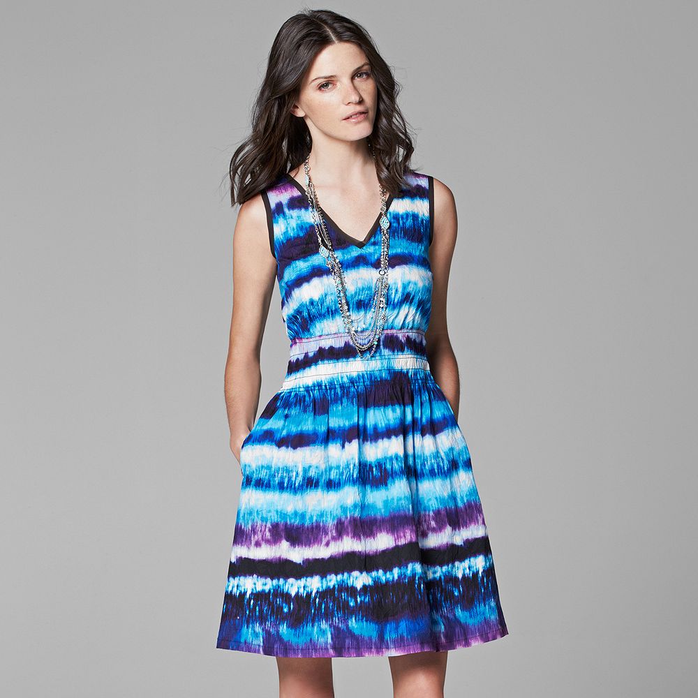 Robe Femme Simply Vera Vera Wang - Taille XL - Empire Smockée - Neuve Avec étiquettes