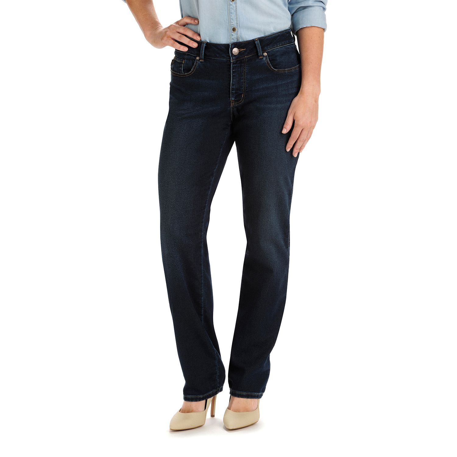 lee curvy fit straight leg jeans