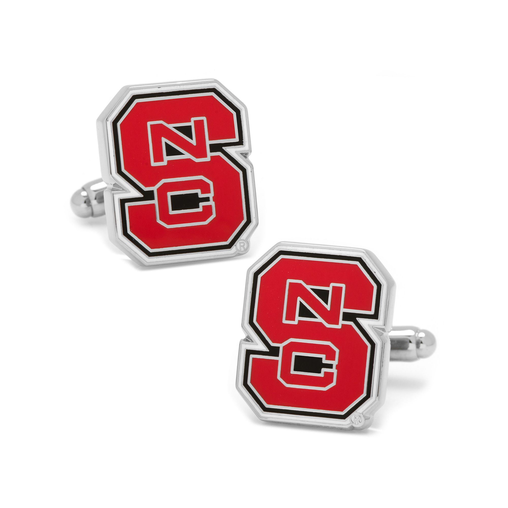 Mens Cuff Links, Inc. North Carolina State Wolfpack Cuff Links, Red