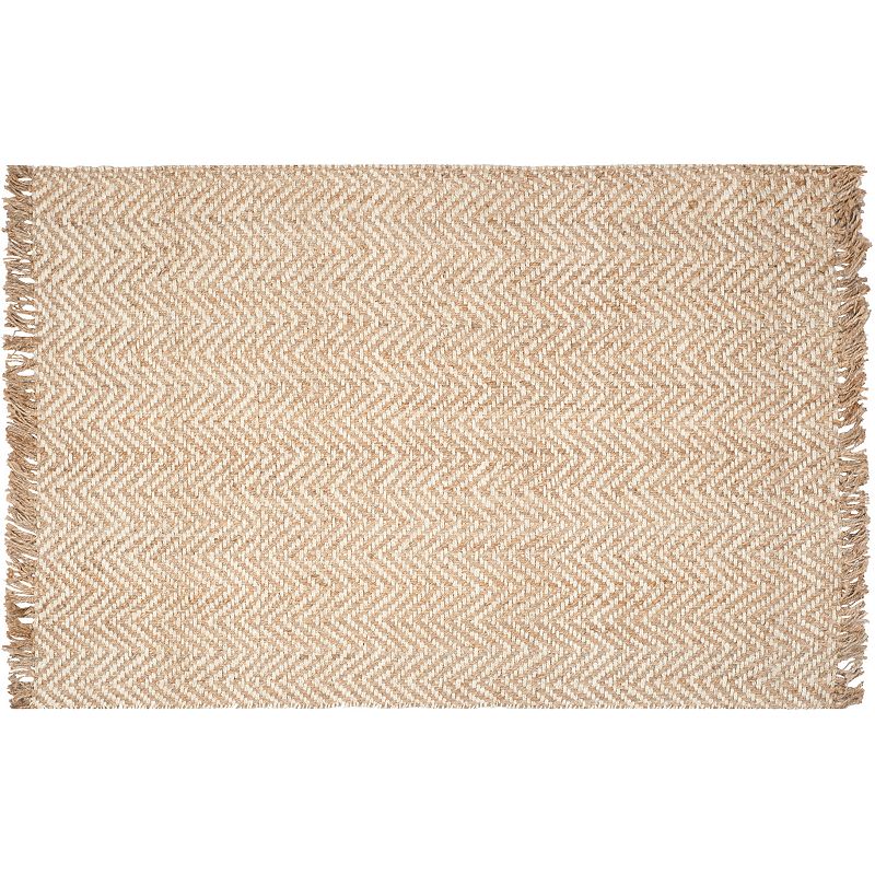 Safavieh Natural Fiber Riverside Jute Rug, Lt Beige, 6FT Sq