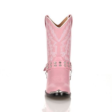 Lil Durango Girls' 10-in. Rhinestone Cowboy Boots