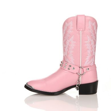 Lil Durango Girls' 10-in. Rhinestone Cowboy Boots