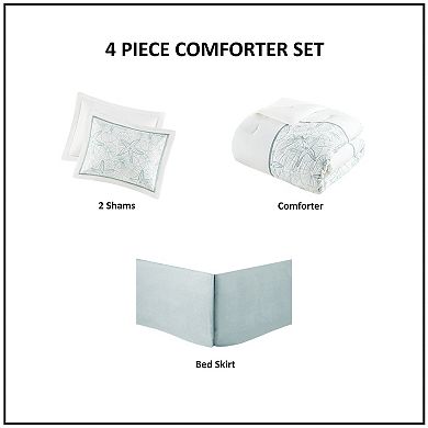 Harbor House Maya Bay 4-Piece Coastal Comforter Set