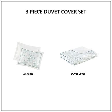 Harbor House Maya Bay 3-Piece Embroidered Duvet Cover Set