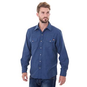 Men's Dickies Solid Flannel Shirt