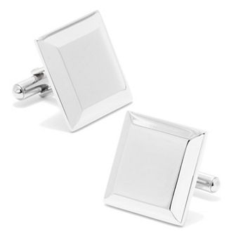 Men's Cuff Links, Inc. Square Beveled-Edge Cuff Links