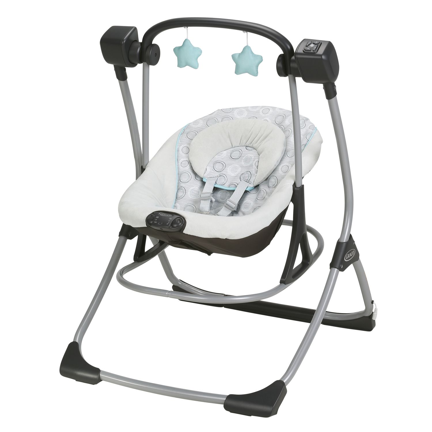 graco cozy duet swing plus rocker azalea