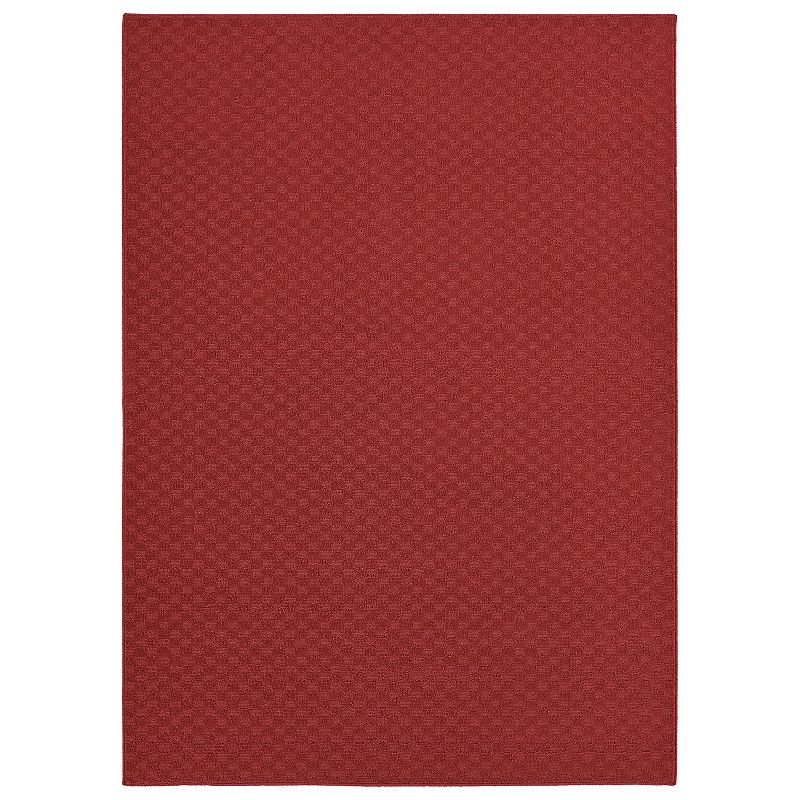 Garland Rug Medallion Rug, Red, 7.5X9.5 Ft