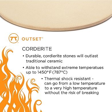 Outset 16.5-in. Pizza Grilling Stone