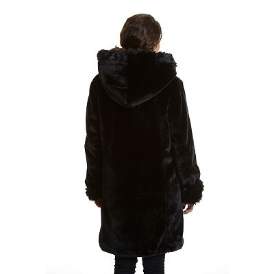 Women s Excelled Hooded Faux Fur Jacket