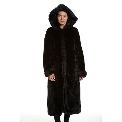 Women's Excelled Hooded Faux-Fur Jacket