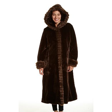 Women's Excelled Hooded Faux-Fur Jacket