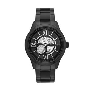 Marc Anthony Men's Smooth Sophistication Stainless Steel Skeleton Watch