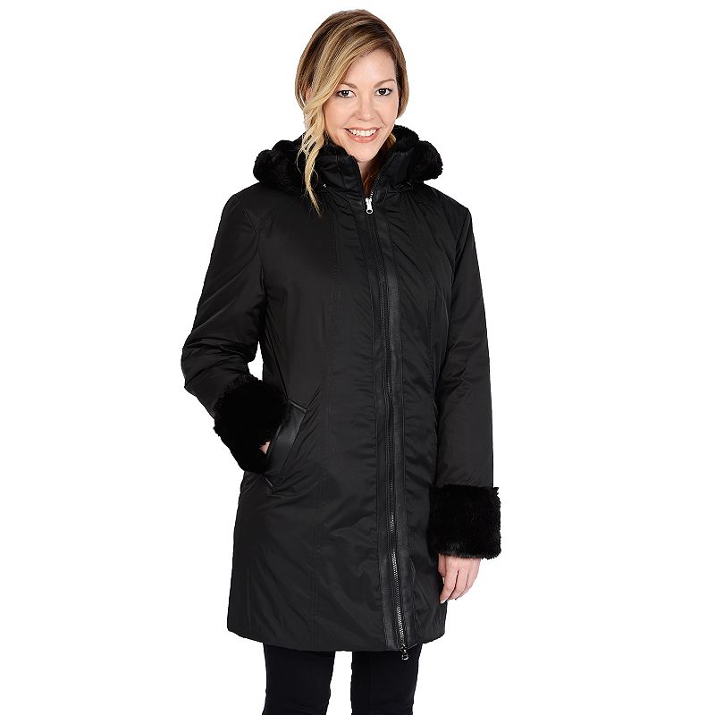 UPC 805099000210 product image for Women's Excelled Hooded Jacket, Size: Medium, Black | upcitemdb.com