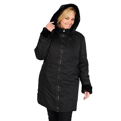 Plus Size Excelled Hooded Jacket