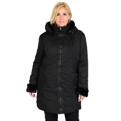 Plus Size Excelled Hooded Jacket