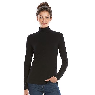 Kohls black turtleneck sweater hot sale