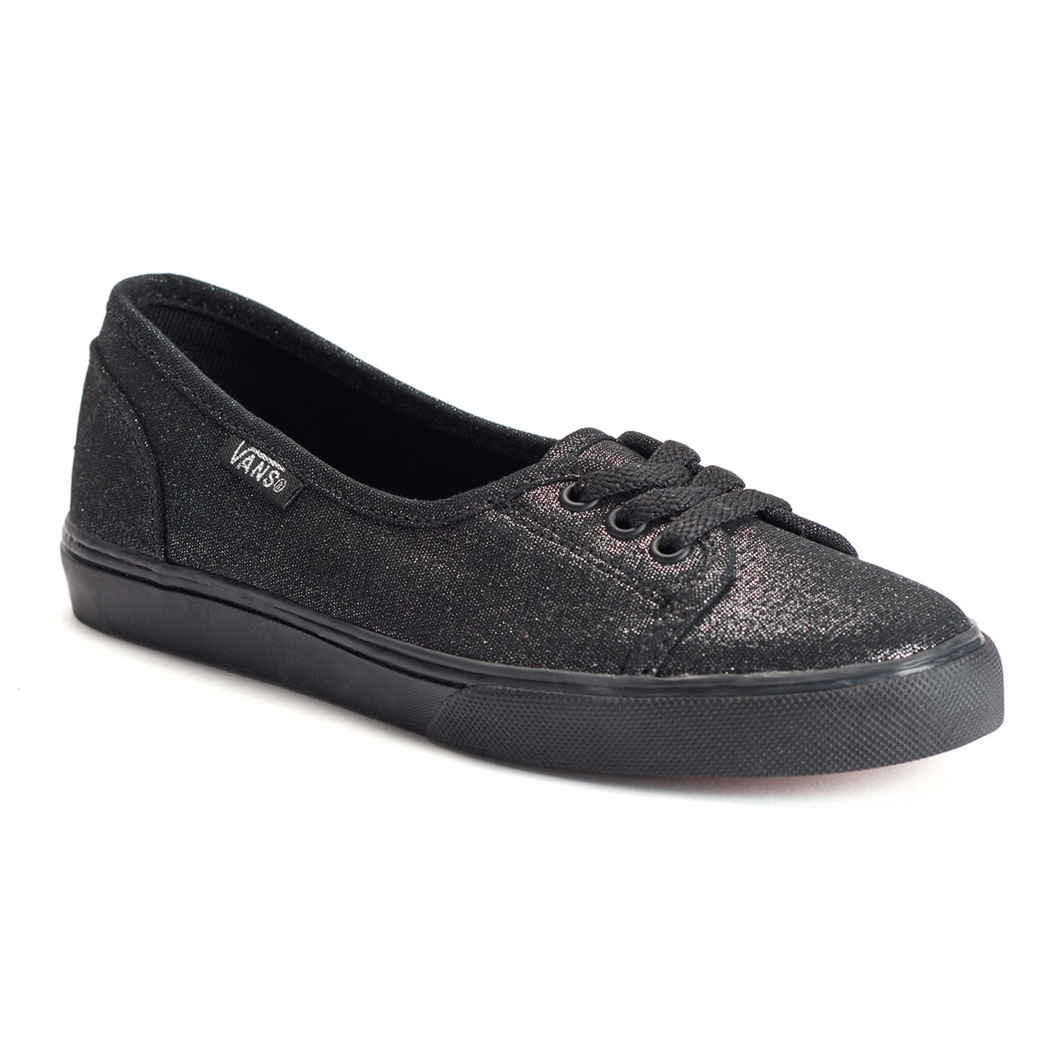 black vans slip ons girls