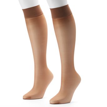 Hanes® Alive 2 pk Full Support Knee-High Pantyhose 0A446