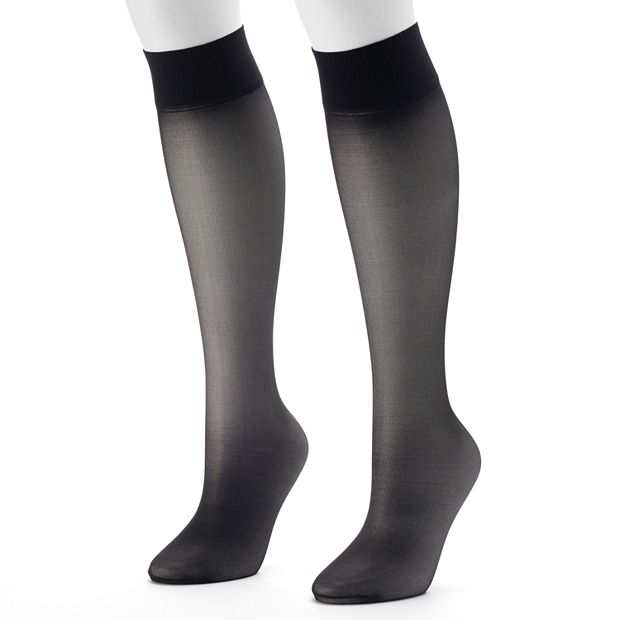 Hanes hosiery knee high best sale