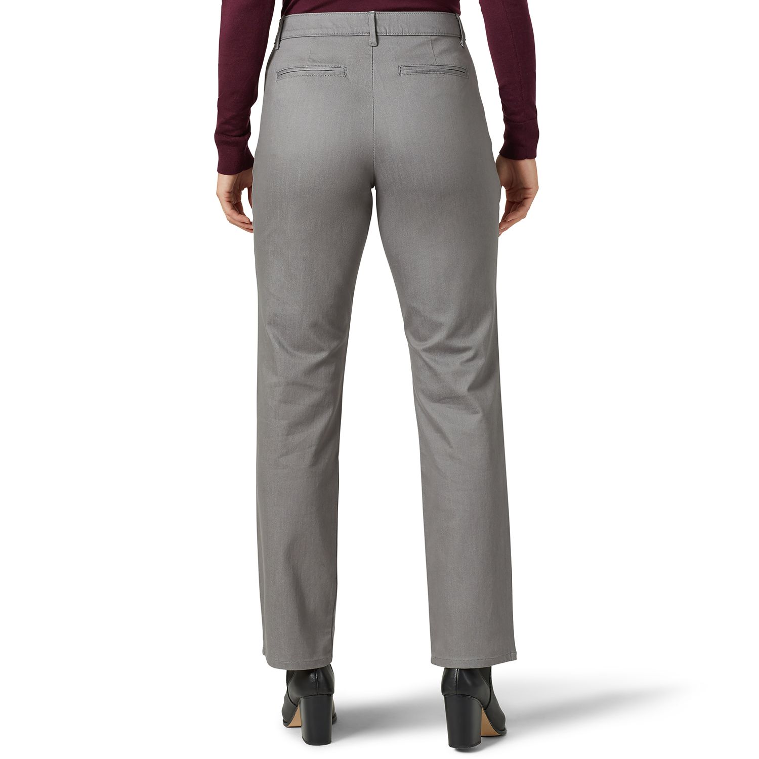 lee relaxed fit dress pants Lee Womens Relaxed Fit Straight Leg Pants Beige 2, Women's main image 0