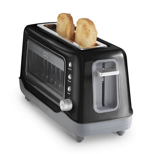  Dash Clear View Toaster: Extra Wide Slot Toaster with Stainless  Steel Accents + See Through Window-Aqua & Mini Rice Cooker Steamer with  Removable Nonstick Pot, Keep Warm Function & Recipe Guide