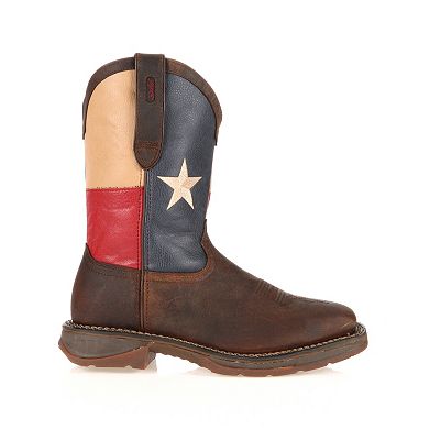 Durango Rebel Texas Flag Men's Steel-Toe Western Boots