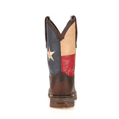 Durango Rebel Texas Flag Men's Steel-Toe Western Boots
