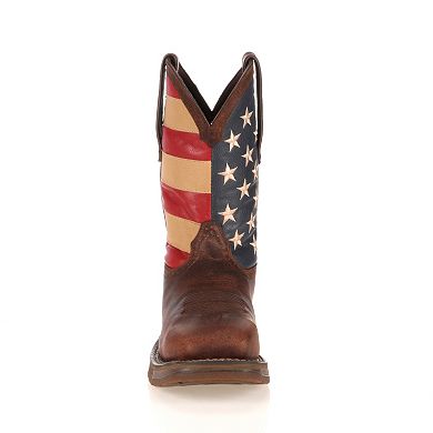 Durango Workin' Rebel American Flag Steel-Toe Western Boots