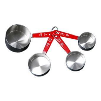 BergHOFF 4 pc Red Handle Measuring Cup Set