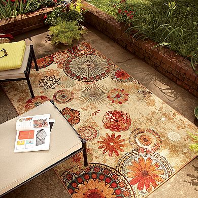 Mohawk® Home Alexa Medallion Indoor Outdoor Rug