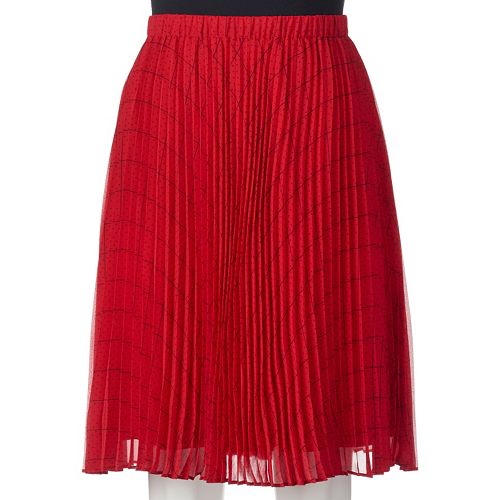 ELLE™ Pleated Midi Skirt - Women's