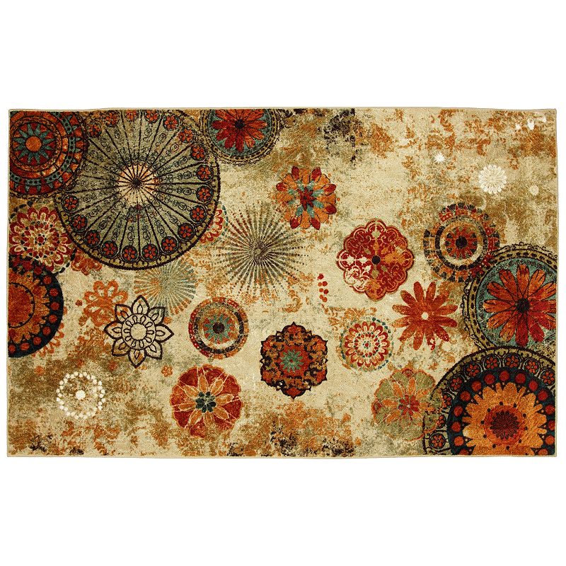Mohawk Home Caravan Floral Medallion Rug, Multicolor, 6X9 Ft